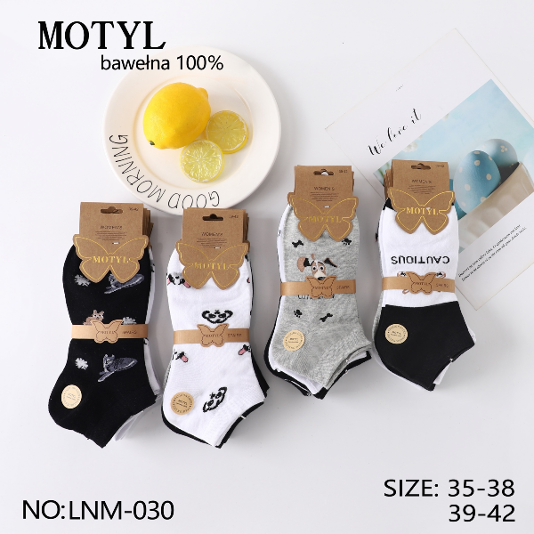 Skarpety damskie Roz 35-42, Mix kolor Paczka 40 szt